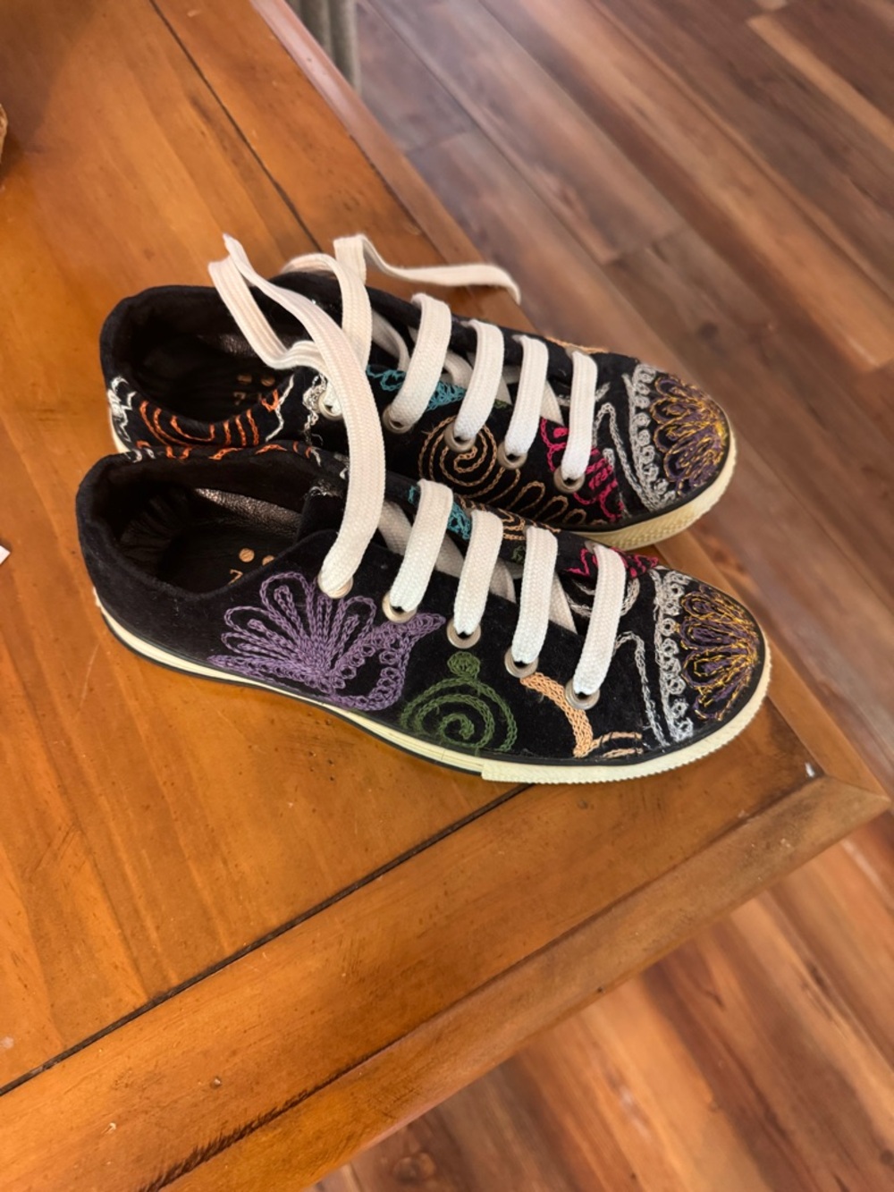 One of a kind Suzani style shoes US 6